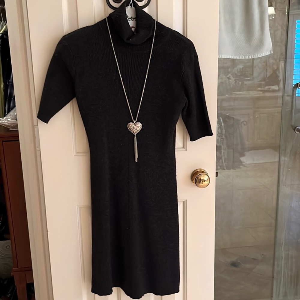 Cute Dark Grey Sweater Dress
